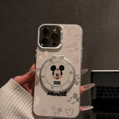 Mickey Minnie Cartoon Couple Phone Case For  iPhone
