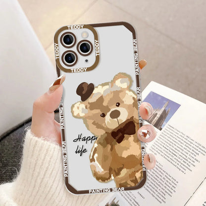 Cute Bear Phone Case For iPhone