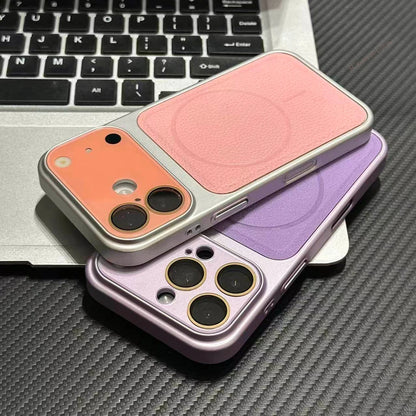 Luxury Official Leather Magnetic Phone Case For iPhone