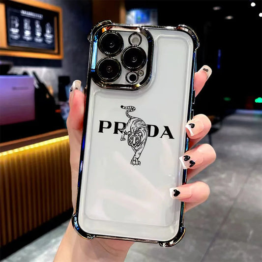 Fashion Tiger Cross Pattern Luxury Phone Case For iPhone