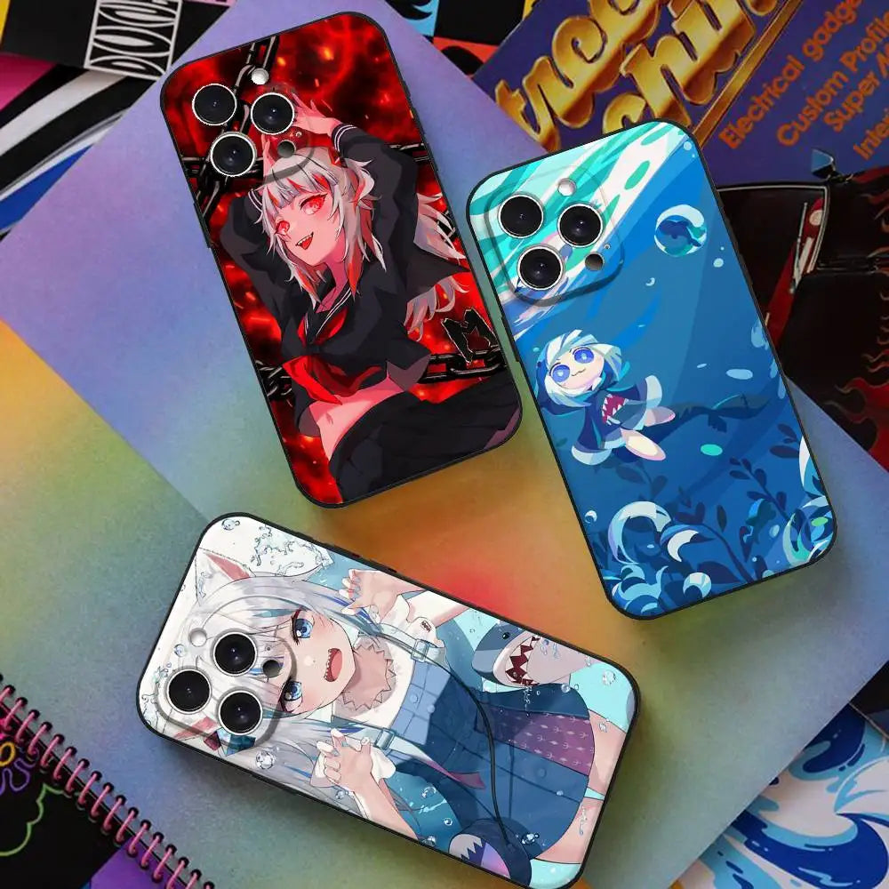 Anime Hololive Gawr Gura Phone Case For iPhone