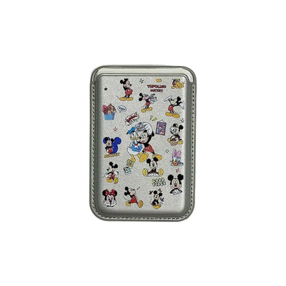 Cute Mickey Minnie Mouse Magnetic Wallet Bracket Magsafe Wireless Charge Phone Case For iPhone