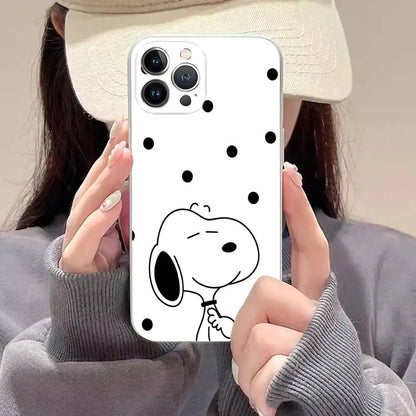 Cartoon Lovely Snoopies Phone Case For iPhone