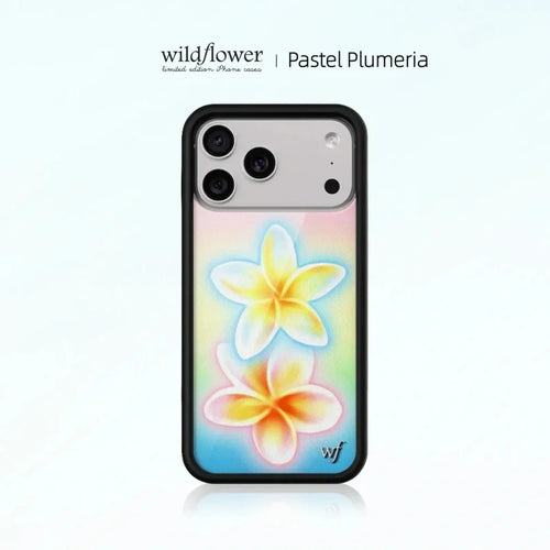 Wildflower Frangipani Pastel Plumeria Phone Case For iPhone