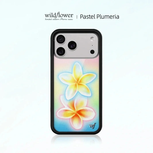 Wildflower Frangipani Pastel Plumeria Phone Case For iPhone