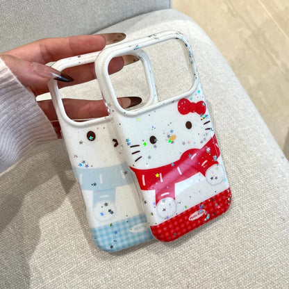 Big Face Star Kitty Red Shockproof Anti Drop Phone Case