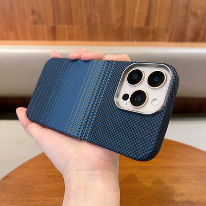 Shockproof Carbon Fiber Magnetic Semi Wrap Phone Case For iPhone