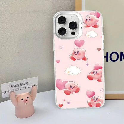 Cartoon Pink Kirbys Phone Case For iPhone