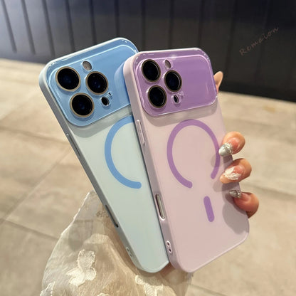 Big Window Magnetic Phone Case For iPhone