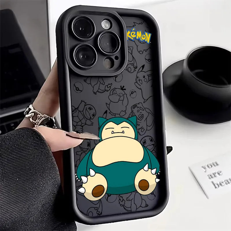 Snorlax Umbreon Pokemons Anime Soft Silicone Case For iPhone