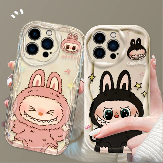 Funny Cute Labubu 3D Clear Phone Case