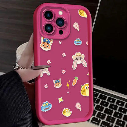 Disney Zootopia Judy Nick Police Phone Case For iPhone