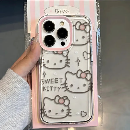 Hello Kitty Face Phone Case For iPhone