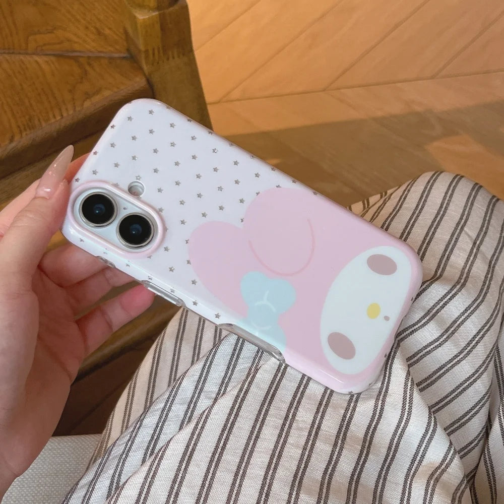 Korean Little Star Cute Melody Rabbit Phone Case For iPhone