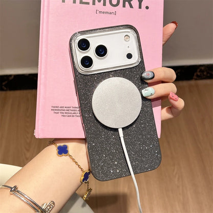 Luxury Glitter Bling For Magsafe Magnetic Case For iPhone