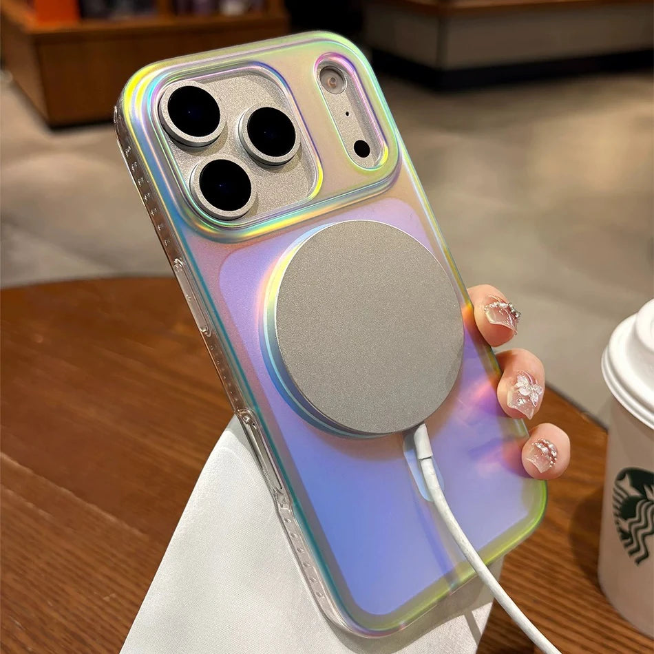 Aurora Colorful For Magsafe Matte Case  For iPhone