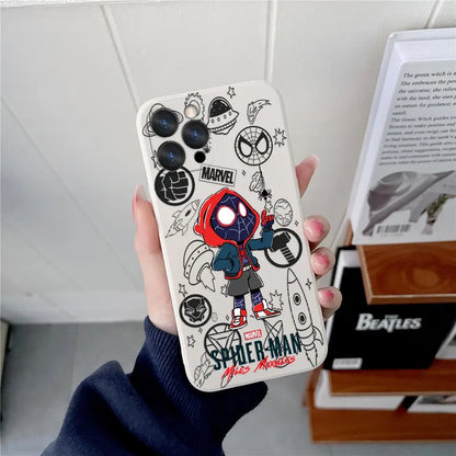 Phone Case For iPhone Siderman Miles Morales Cute Silicone Back Cover