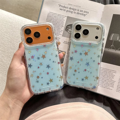 Korean Glitter Cute Star Phone Case For iPhone