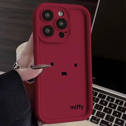 Cartoon Phone Case Soft TPU Miffys Kawaii Back Cover For iPhone