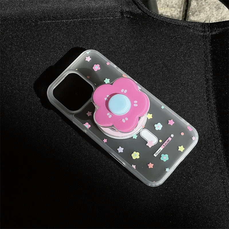 Colorful Small Floral Magnetic Phone Case