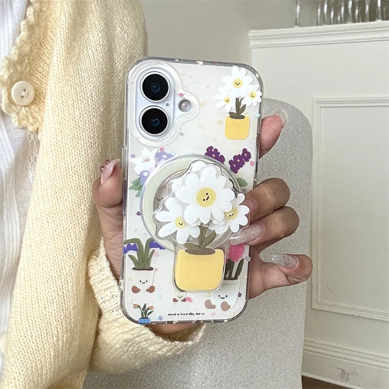 Magnetic Magsafe Stand Holder Phone Case