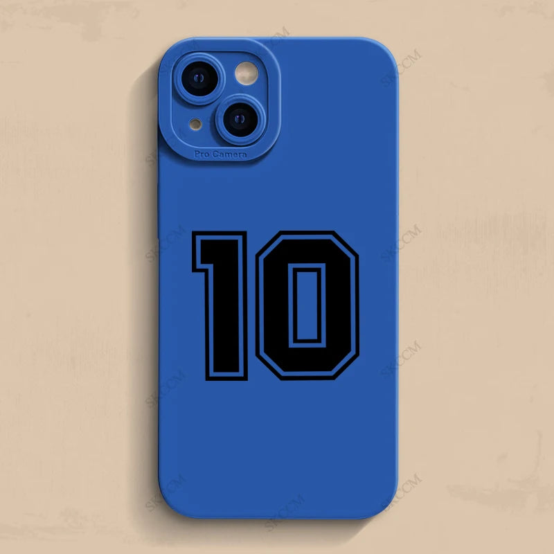 Lucky Numbers 10 Football Phone Case For iPhone