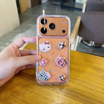 Anime Cartoon Pattern Cat Acrylic Mobile Phone Case Protective Cover Suitable For Apple