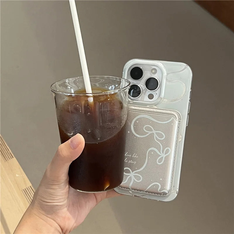 Silver Bow Magnetic Phone Case