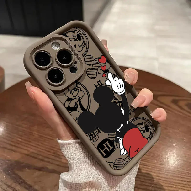 Disney Minnie Mickey Mouse Love Phone Case For iPhone