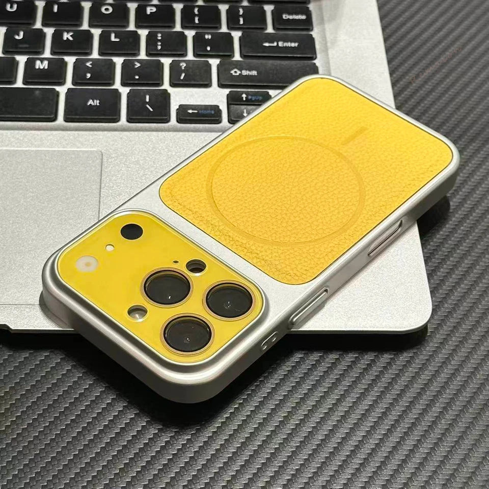 Luxury Official Leather Magnetic Phone Case For iPhone