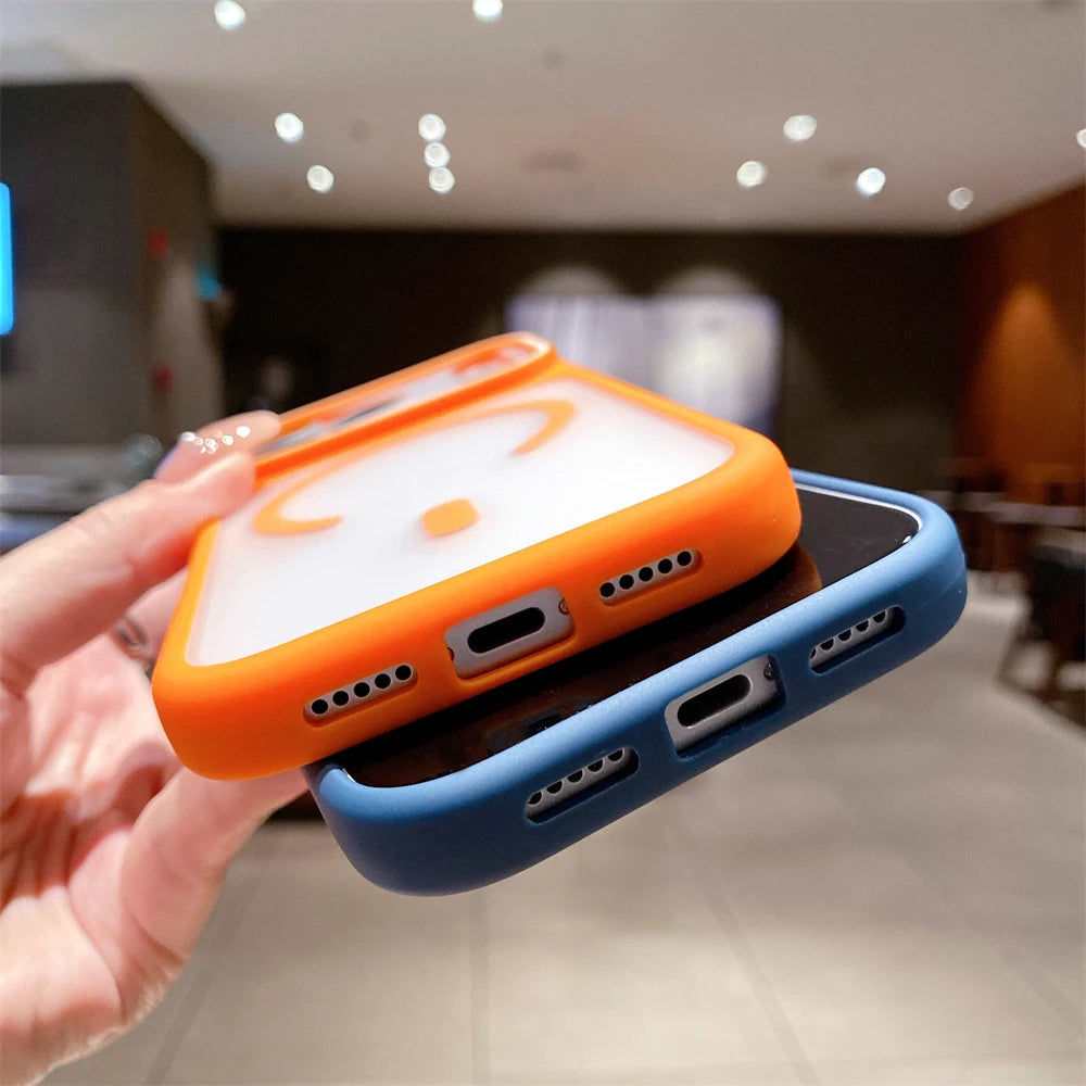 Luxury Transparent For Magsafe TPU Magnetic Case For iPhone