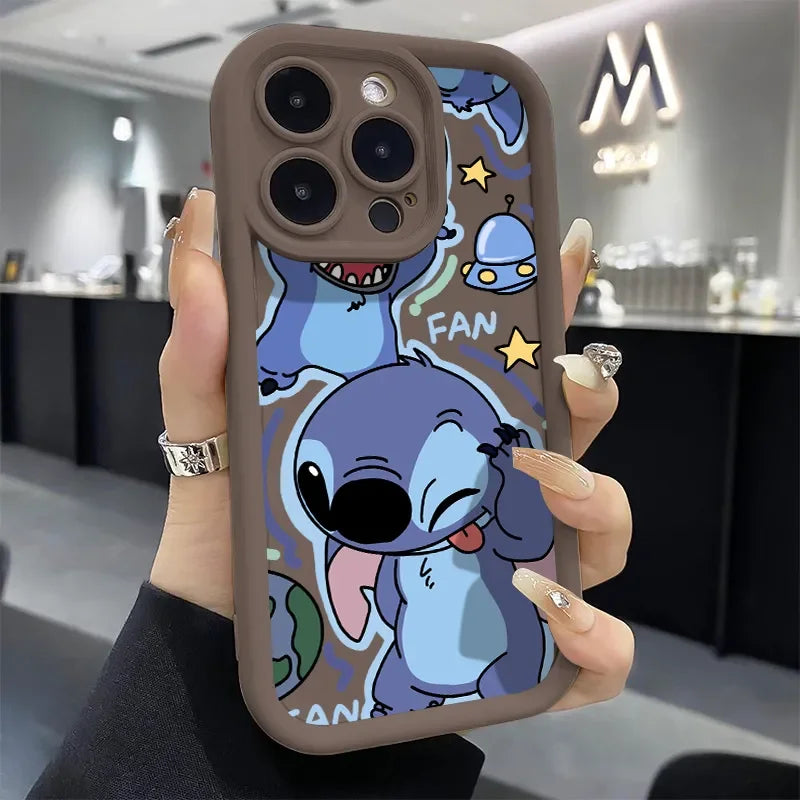 Stitch Tongue Blink Lovely Phone Case For iPhone