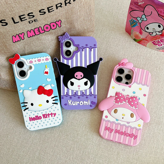 Kawaii Cartoon Hello Kitty Kuromi My Melody Phone Case