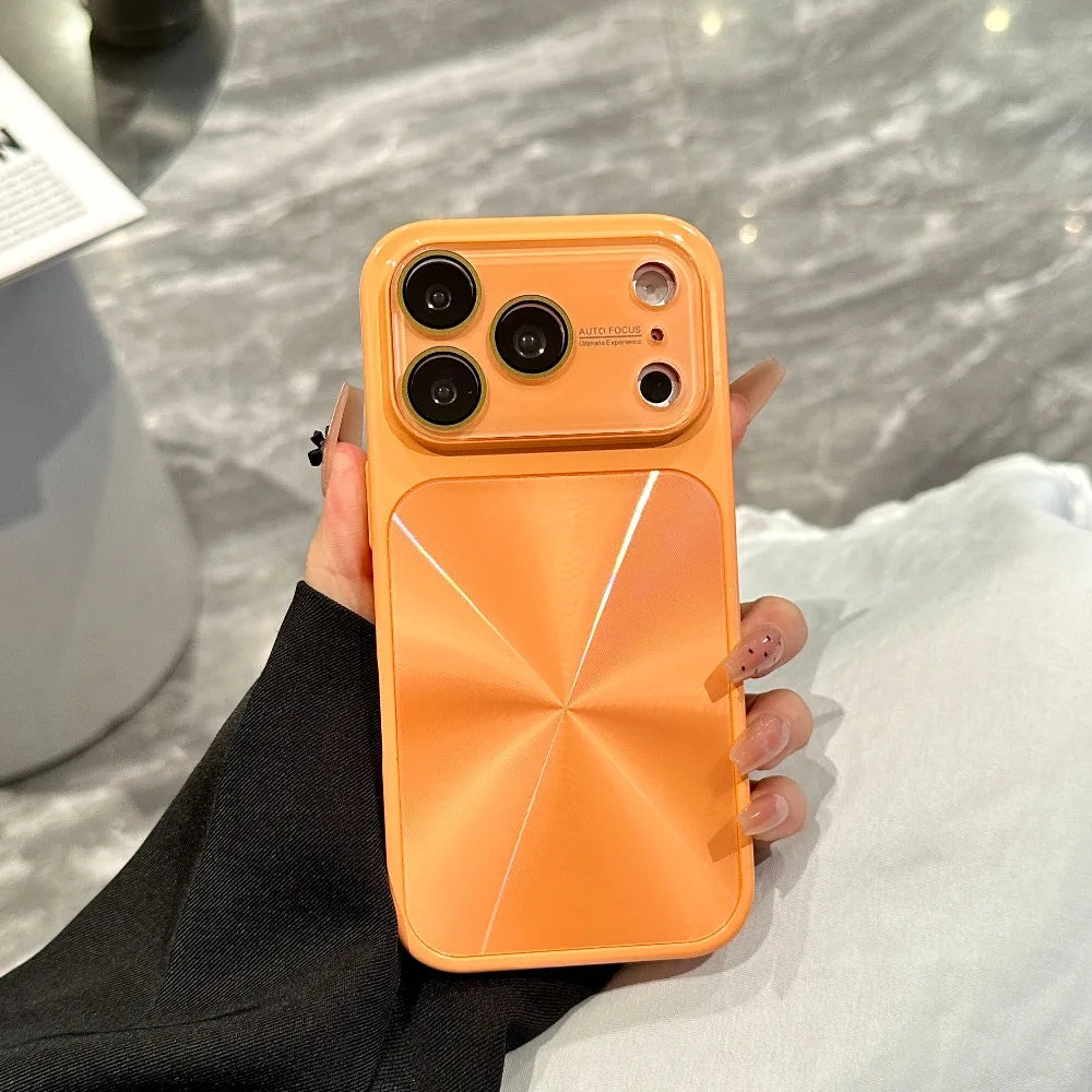 Aurora CD Pattern Large Window Case For iPhone