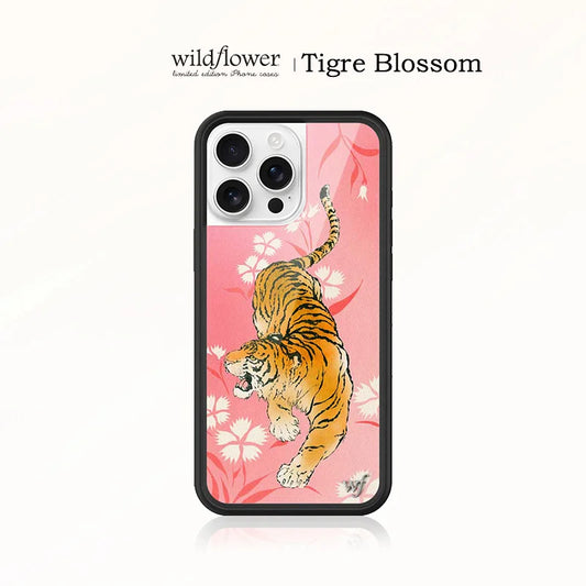 Wildflower INS Tiger Blossom Phone Case For iPhone