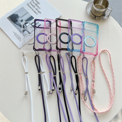 Metal Magnetic Holder Gradient Case For iPhone