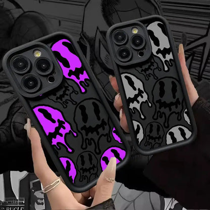 Funny Ghost Face Phone Case Silicone For iPhone