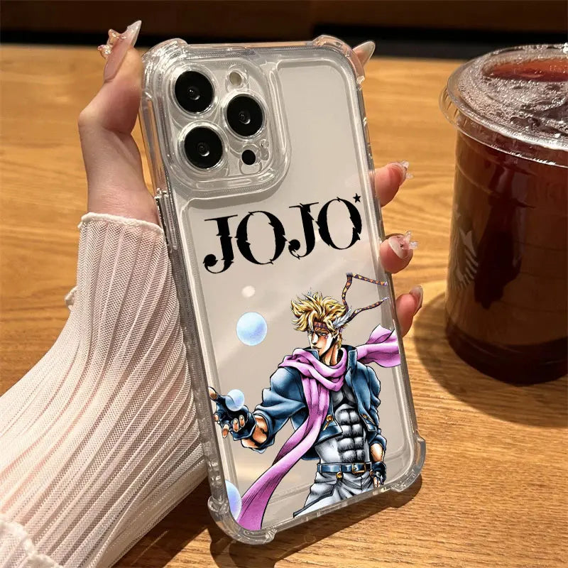 JoJos Bizarres Anime Adventures Phone Case Clear For iPhone