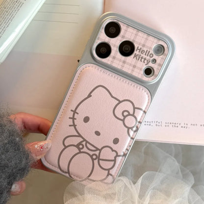 Luxury Cute Skin Pink Heart Kitty Shockproof Hard Phone Case