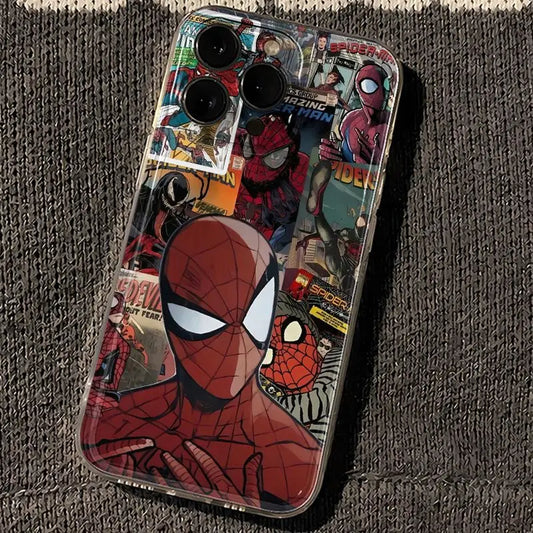 Marvel Spider Man Full Screen Cartoon Phone Case For iPhone