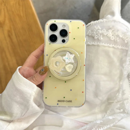 Color Polka Dot Magnetic Phone Case