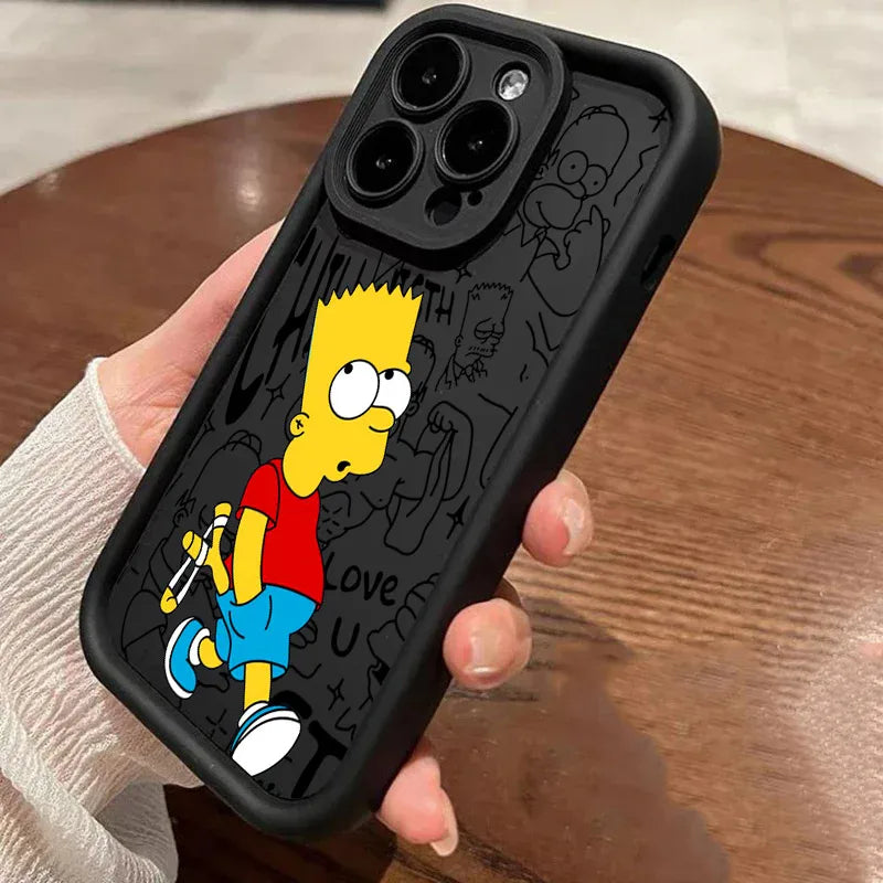 Disney Bart Simpsons Cartoon Phone Case For iPhone