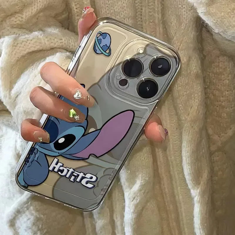 Stitch Shy Cute Phone Case For iPhone