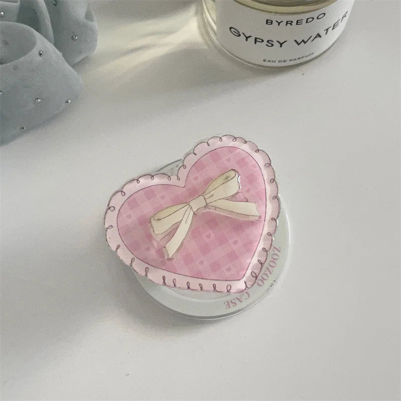 Cute Floral Bow Magnetic Stand Phone Case