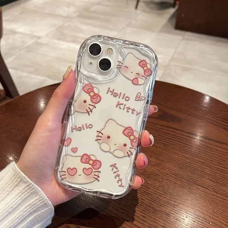 Hello Kitty Kawaii Shy Phone Case For iPhone