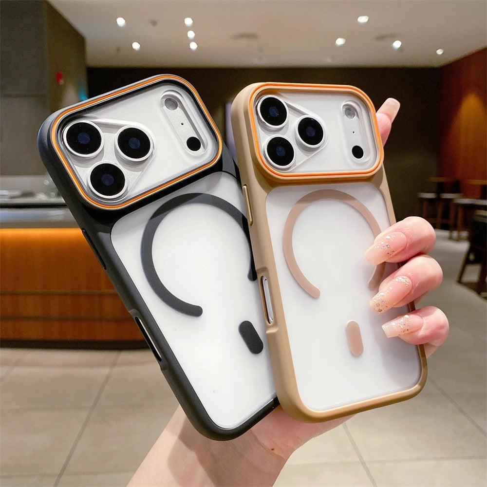 Luxury Transparent For Magsafe TPU Magnetic Case For iPhone