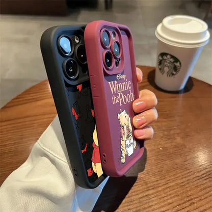 Cartoon Winnies The Pooh Bear Phone Case For iPhone