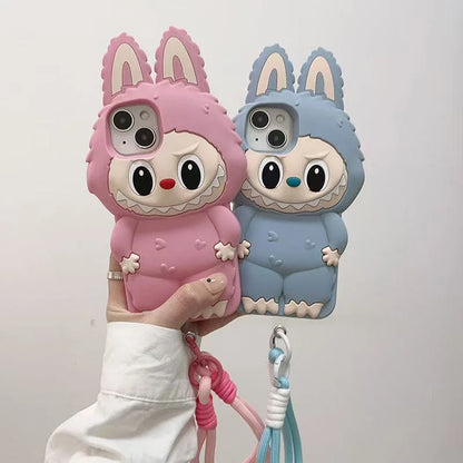 3D Cartoon Kawaii LaBuBu Monster Soft Silicone Phone Case