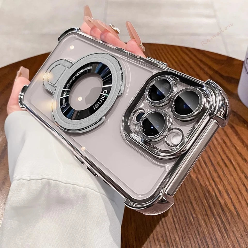 Magnetic Stand Phone Case For iPhone