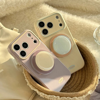 Korean Macaron Candy Colors Bracket Magnetic Phone Case For iPhone